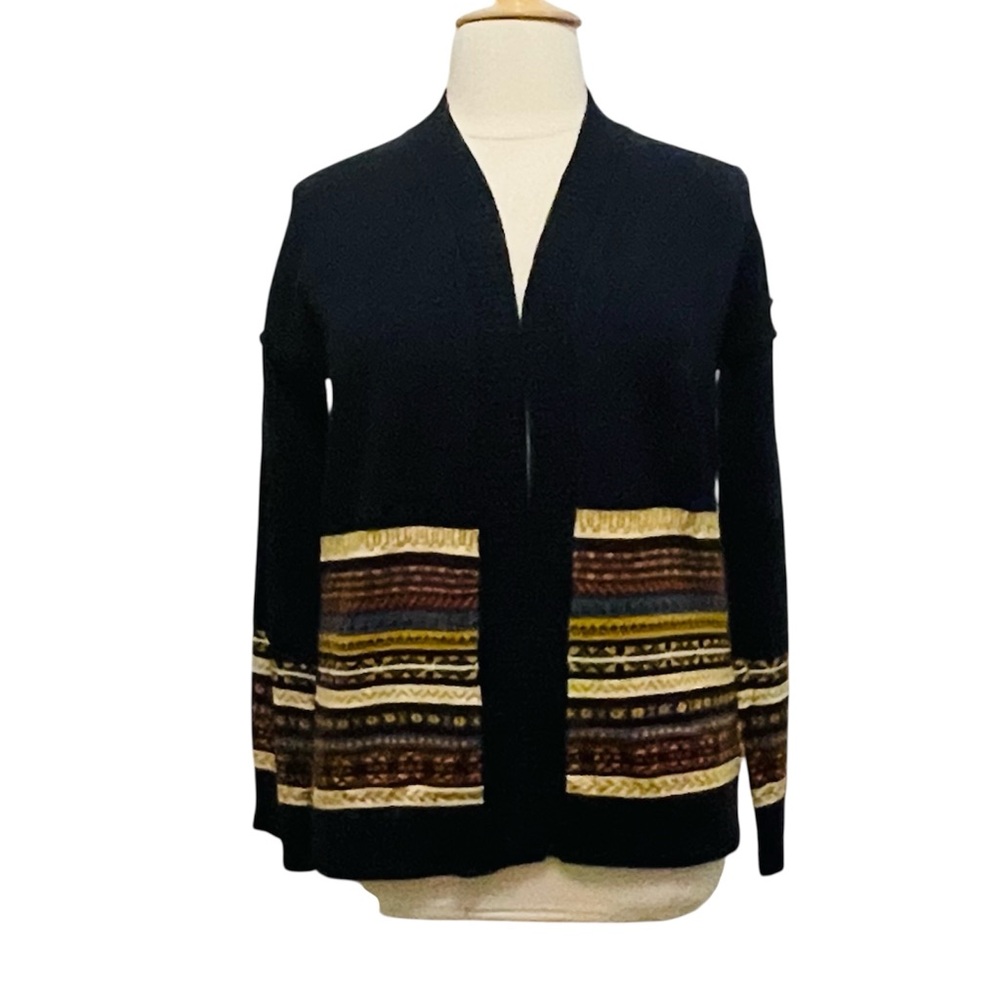 NWT Hem & Thread Fair-isle Cardigan  L